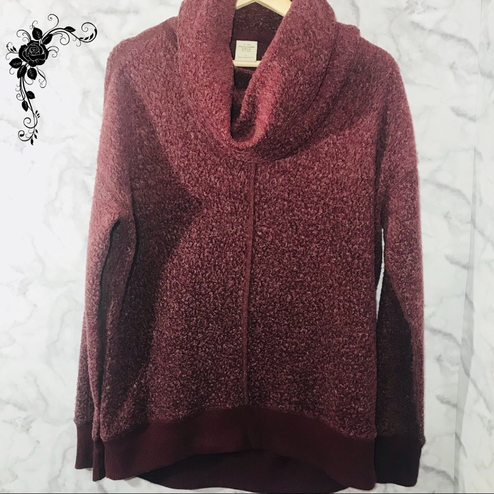 Abercrombie & Fitch Fuzzy Cowl Neck Pullover
